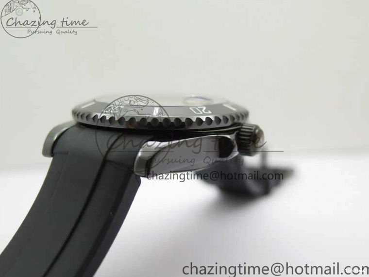 MiroTime 0201 Soft Submariner 40mm Black Ceramic 5GF Best Edition Pink Painting Dial on Black Rubber Strap SA 2472